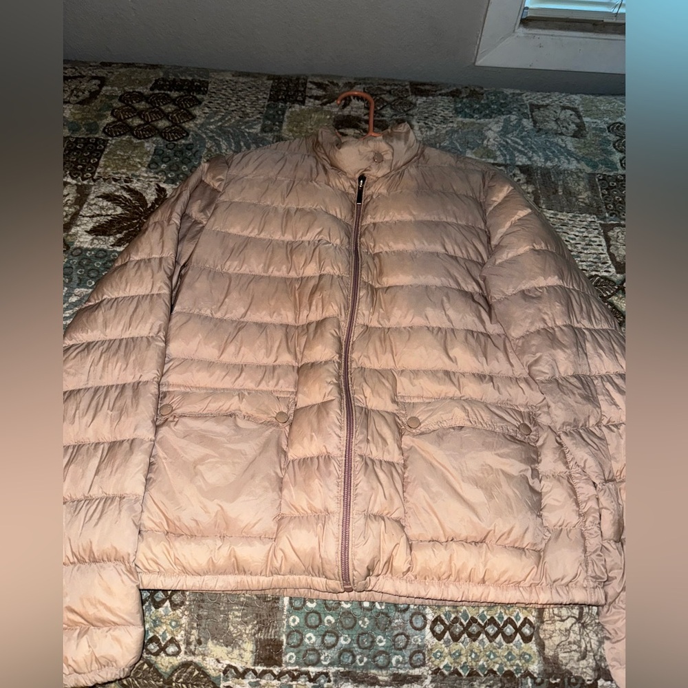 Moncler Pink Lans Down Jacket